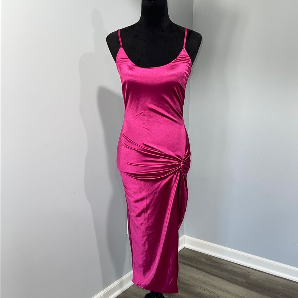 JLUXLABEL Pink Midi Dress, NWT